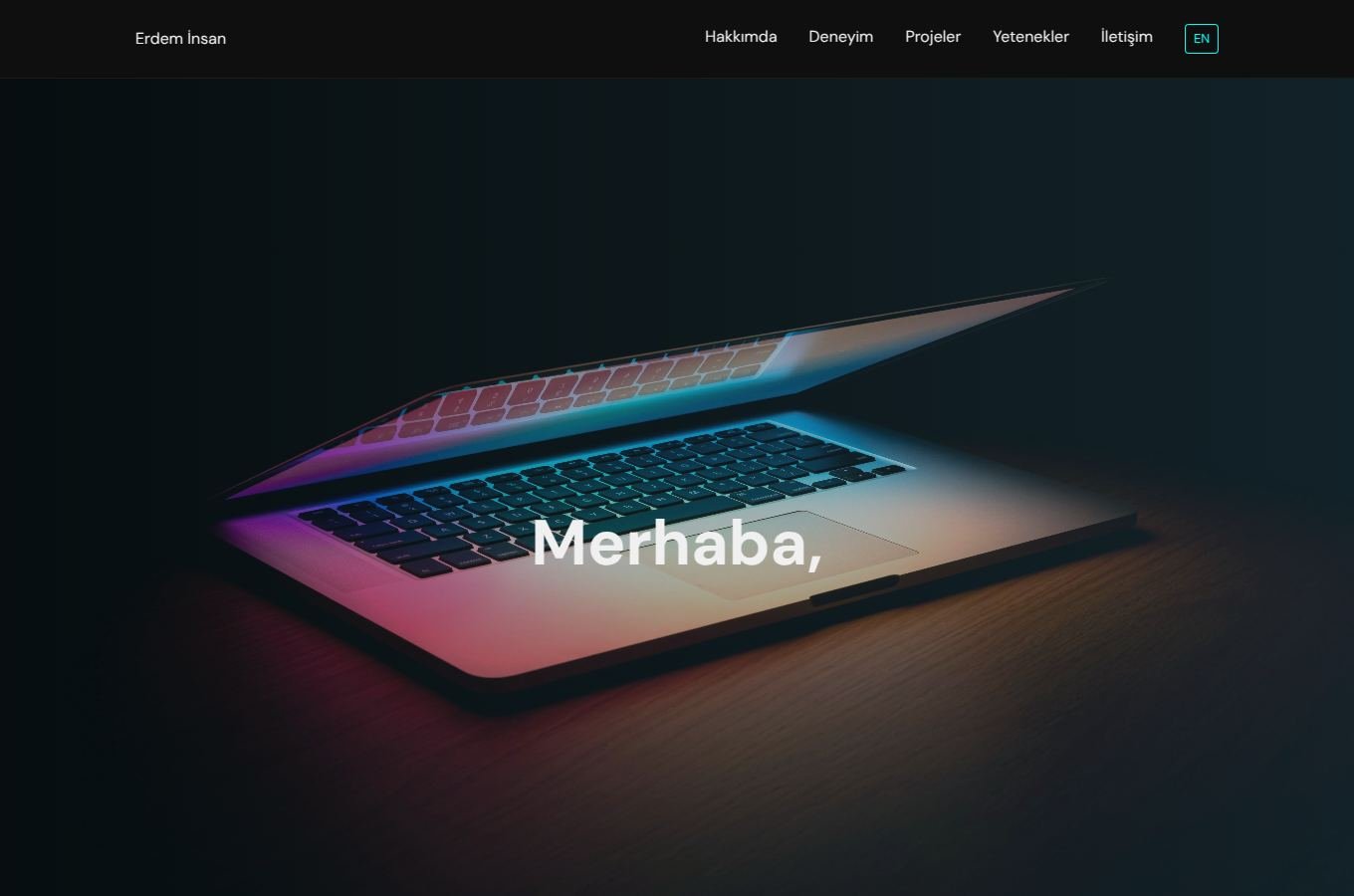 Erdem İnsan web sitesi önizlemesi